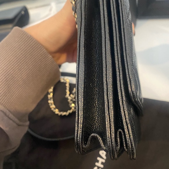 (4100)Chanel Caviar Square WOC - Picture 3 of 9